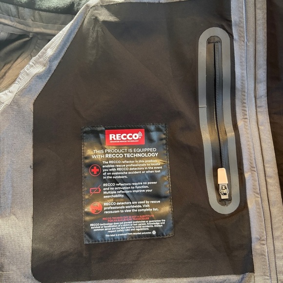 Sweaty Betty Pro Light Ski Jacket Waterproof Black Peaks Recco Tech Women's XS - Picture 15 of 16